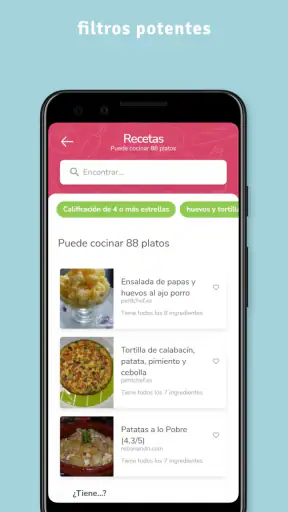 SuperCook Generador de Recetas screenshot
