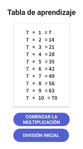 Tablas de Multiplicar & Math screenshot