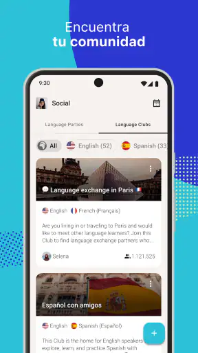 Tandem: Intercambio de idiomas screenshot