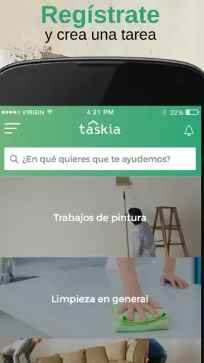 Taskia, servicios a domicilio screenshot