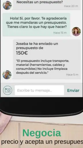 Taskia, servicios a domicilio screenshot