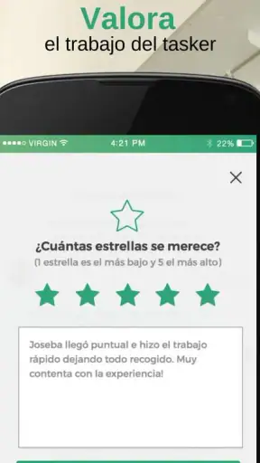 Taskia, servicios a domicilio screenshot