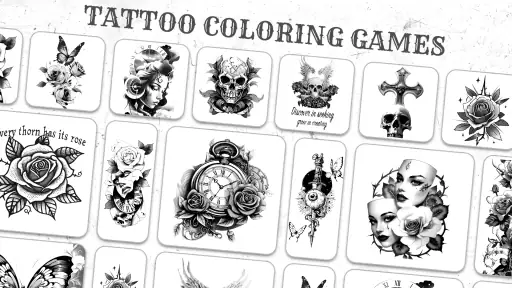 Tatuaje libro para colorear screenshot