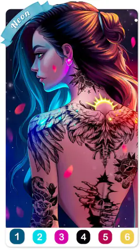 Tatuaje libro para colorear screenshot