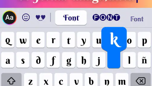 Teclado fonts: Letras y fuente screenshot