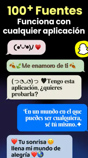 Teclado fonts: Letras y fuente screenshot