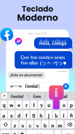 Teclado fonts: Letras y fuente screenshot