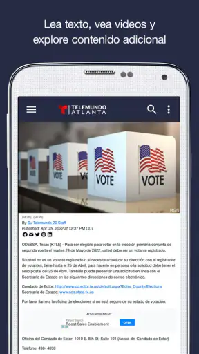 Telemundo Atlanta screenshot