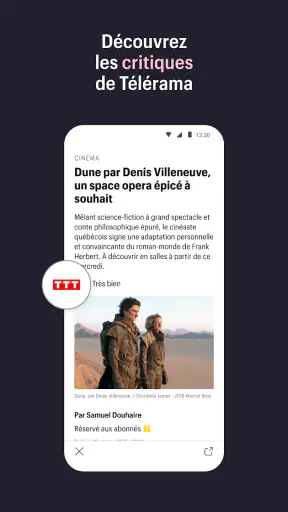 Télérama : culture, tv, cinéma screenshot