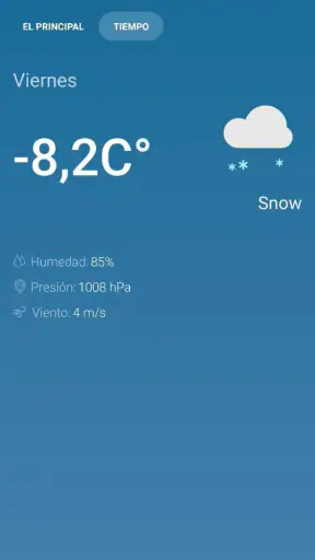 Temperatura actual screenshot