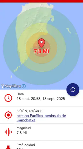 Terremotos screenshot
