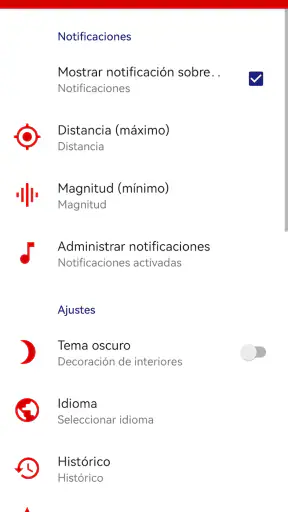 Terremotos screenshot