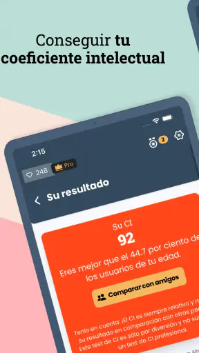 Test de CI (español) screenshot