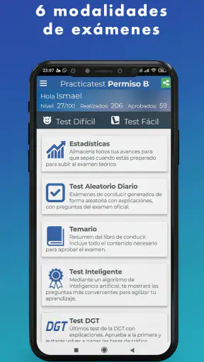 Test DGT 2025 - PracticaTest screenshot