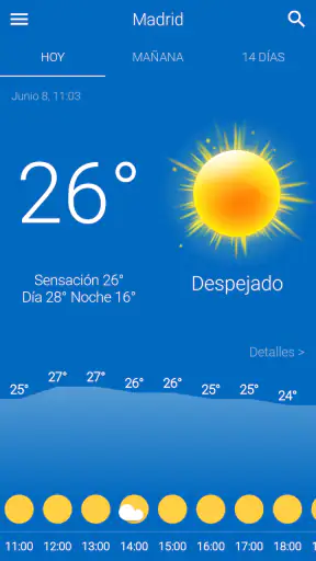 Tiempo España screenshot