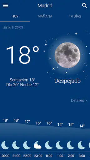 Tiempo España screenshot