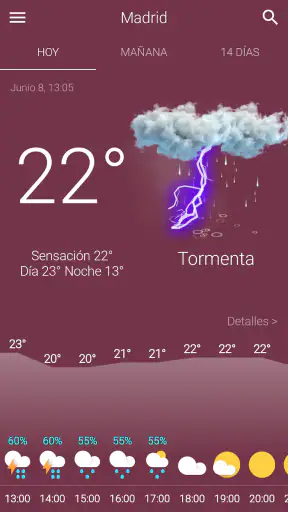 Tiempo España screenshot
