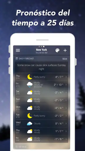 Tiempo y radar y widgets screenshot