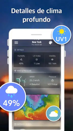 Tiempo y radar y widgets screenshot