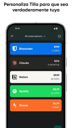 Tilla Premium screenshot