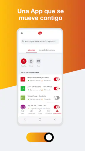 TMB App (Metro Bus Barcelona) screenshot