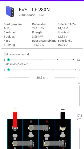 TodoBaterias Calculadora screenshot