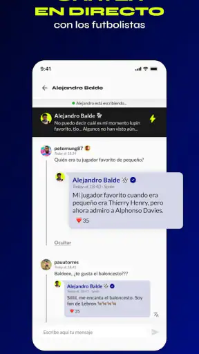 TR - Chatea con Fútbolistas screenshot