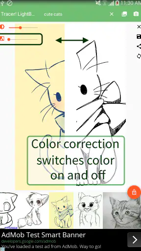 Tracer!  Lightbox tracing app screenshot