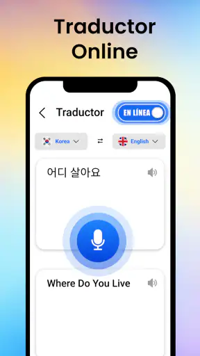 Traductor de voz en idiomas screenshot