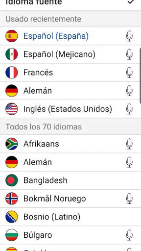 Traductor de voz Instant screenshot