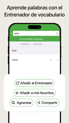 Traductor y diccionario PONS screenshot