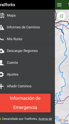 Trailforks screenshot