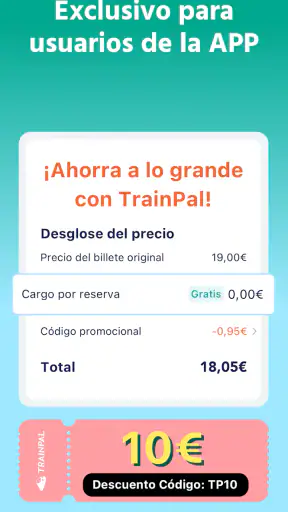 TrainPal - ahorra en trenes screenshot