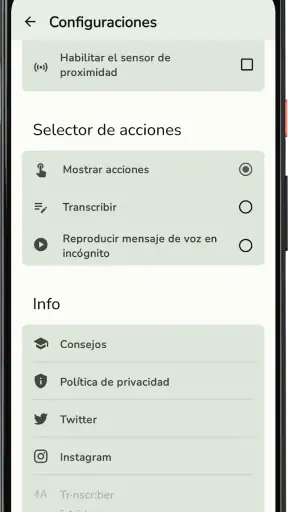 Transcriber para WhatsApp screenshot
