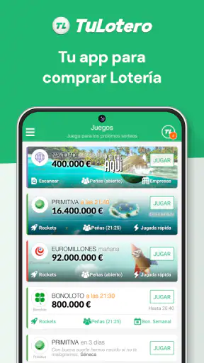 TuLotero compra Lotería online screenshot