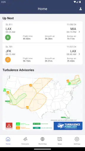 Turbulence Forecast screenshot