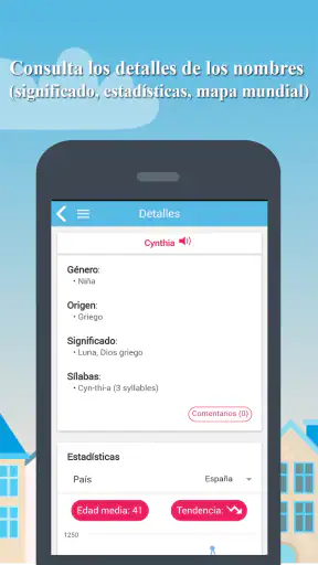 Un nombre de bebé entre los 2 screenshot