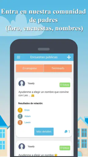 Un nombre de bebé entre los 2 screenshot