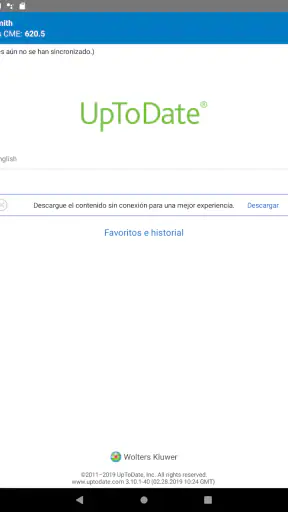 UpToDate screenshot