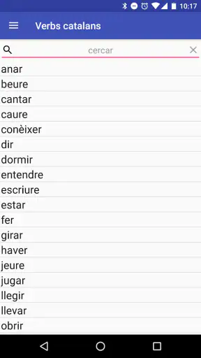 Verbs catalans screenshot