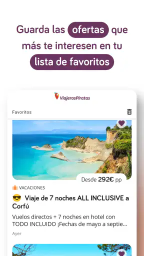 ViajerosPiratas - Busca viajes screenshot