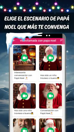 videollamada papa noel español screenshot