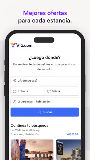 Vio.com: hoteles y viajes screenshot