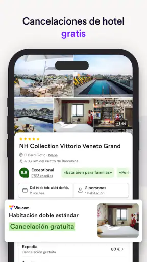 Vio.com: hoteles y viajes screenshot