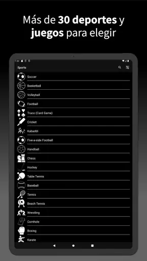 Virtual Scoreboard - Marcador screenshot