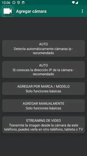 Visor de cámara IP WiFi screenshot