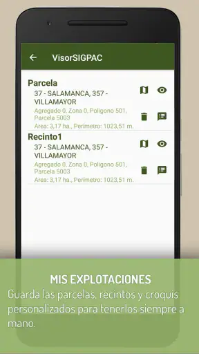 VisorSIGPAC - Libreta de campo screenshot