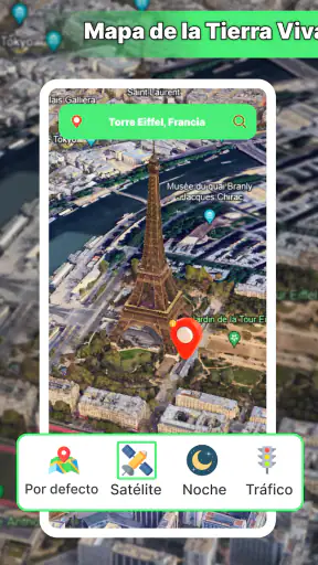 Vista Satelital Mapa Tierra screenshot