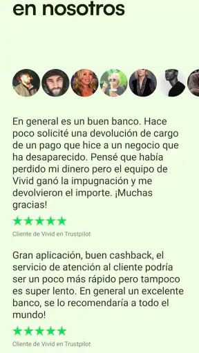 Vivid Business y Personal screenshot