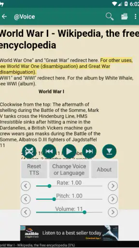 @Voice Aloud Reader screenshot